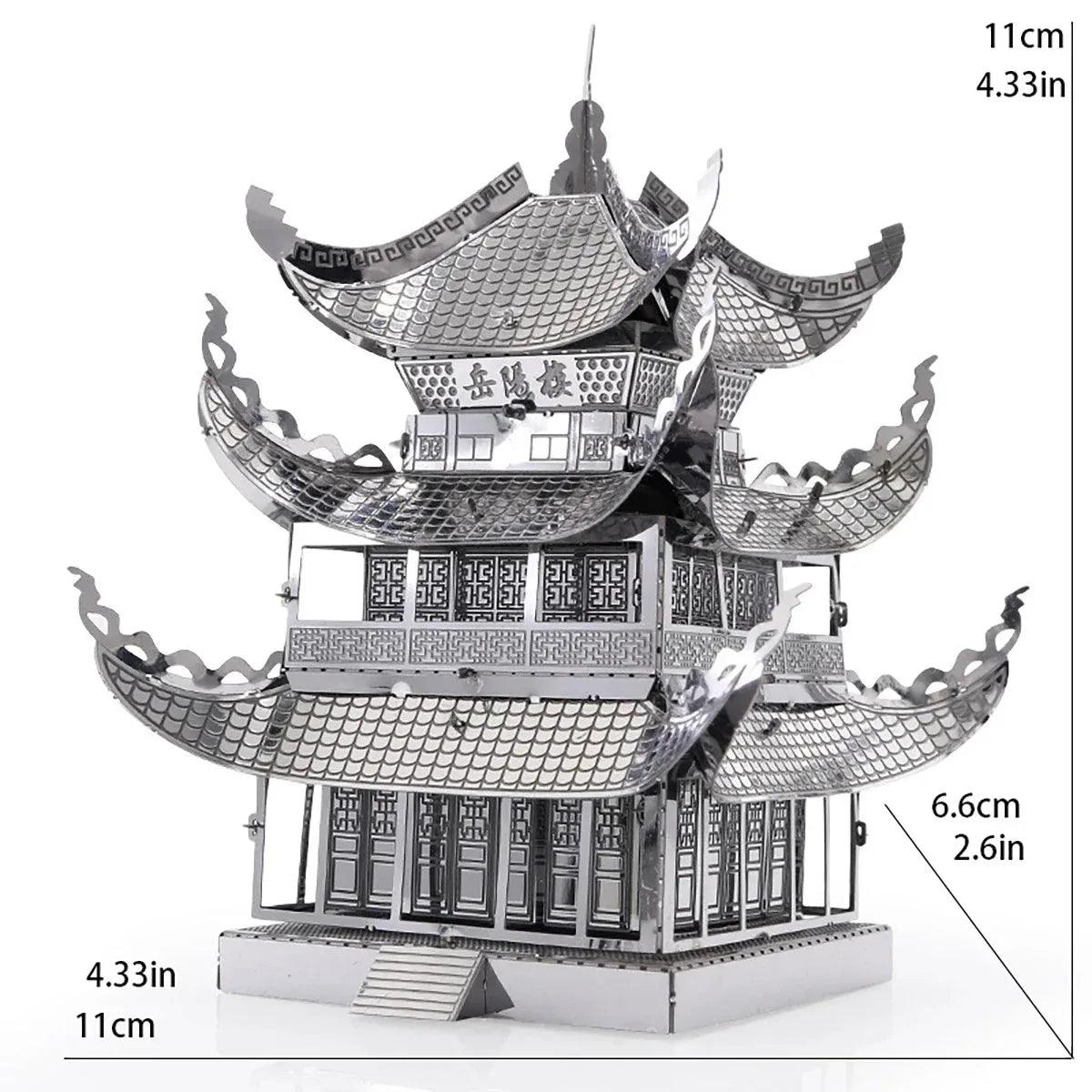  3D Metal Puzzle | Yue Yang Tower | Toylandeu™ 