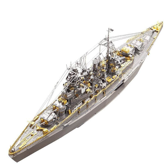 3D Metallic Nagato Class Battleship Model Puzzle Kit - Perfect Gift for Military Enthusiasts - ToylandEU