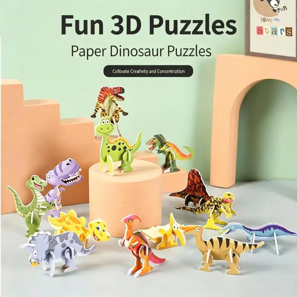 3D Mini Dinosaur Puzzle | 30 Pieces | Toylandeu™ 
