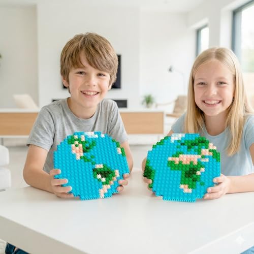 Pix Brix 3D Pixel Puzzle | 973 Pieces | Earth Globe Model | Space Enthusiast