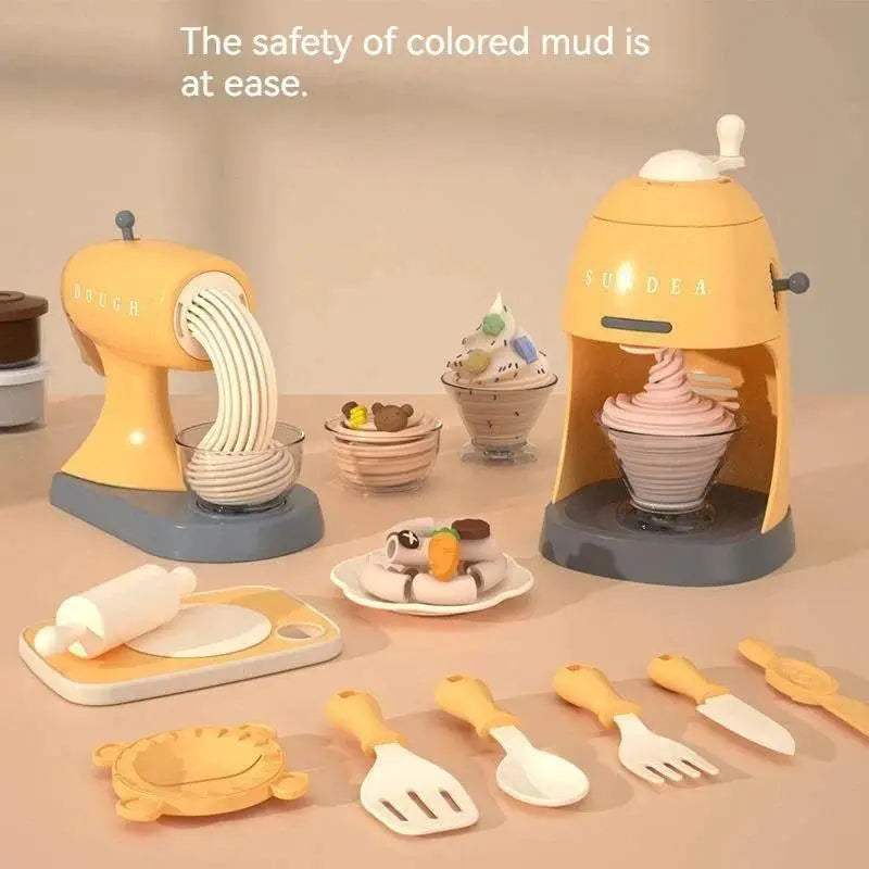 3D Plasticine Modeling Clay Noodle Maker Kit with 12 Colors - Creative  -  ToylandEU™
