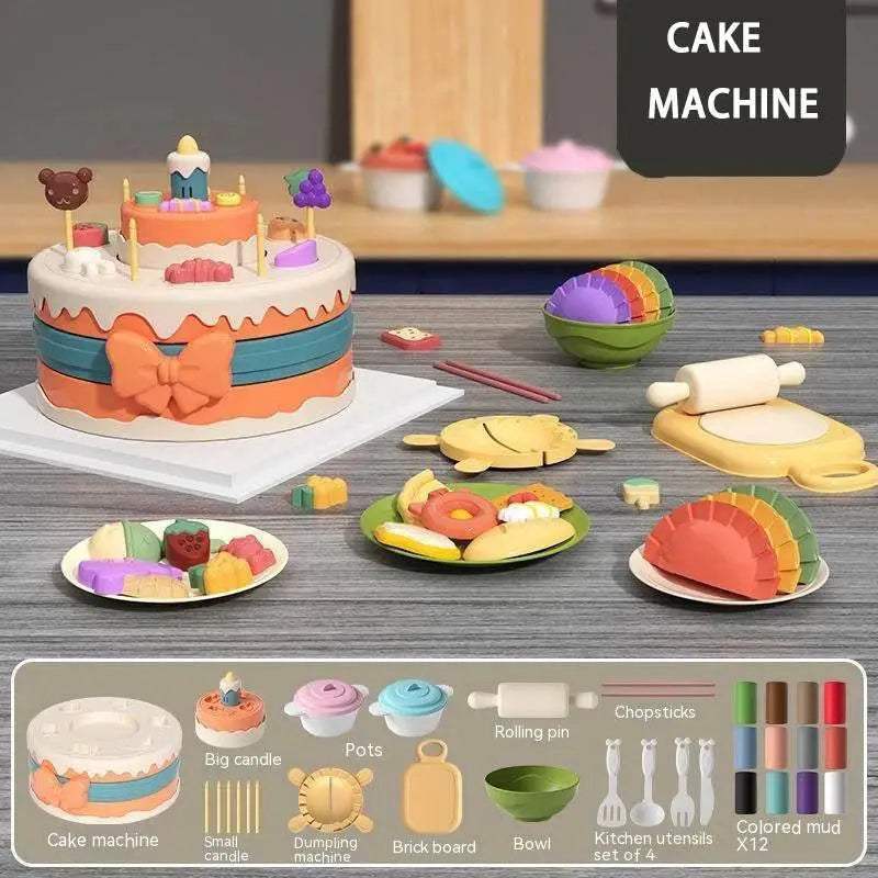  3D Plasticine Modeling Clay Noodle Maker Kit with 12 Colors - Creative  -  ToylandEU™