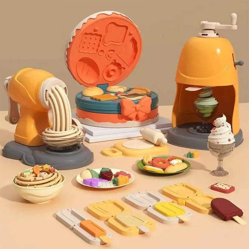  3D Plasticine Modeling Clay Noodle Maker Kit with 12 Colors - Creative  -  ToylandEU™
