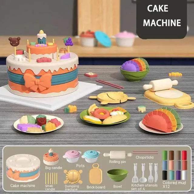  3D Plasticine Modeling Clay Noodle Maker Kit with 12 Colors - Creative  -  ToylandEU™