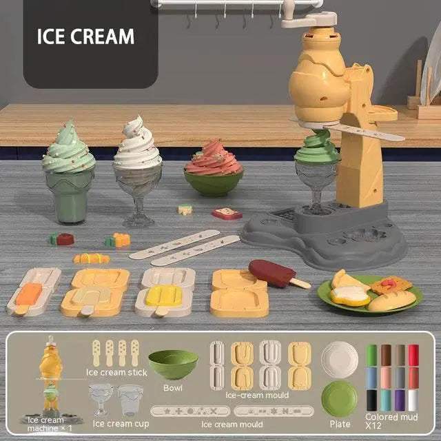  3D Plasticine Modeling Clay Noodle Maker Kit with 12 Colors - Creative  -  ToylandEU™