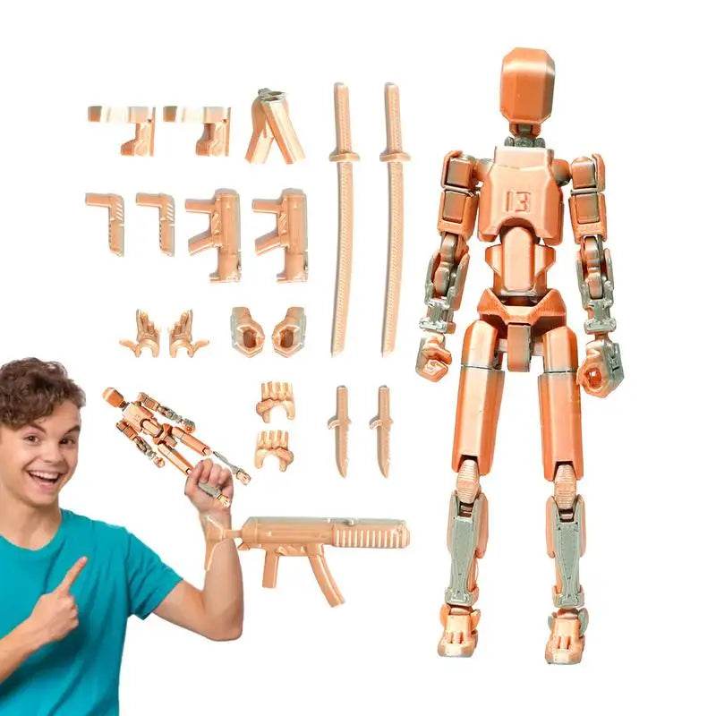 3D Printed Action Figure Full Body Mechanical Multi-Jointed Toy - ToylandEU
