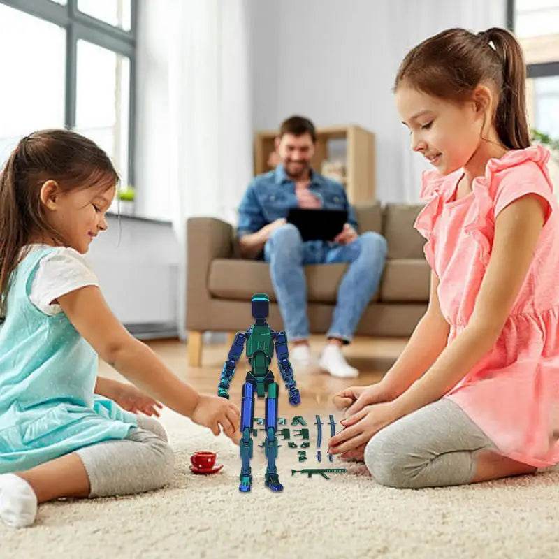 3D Printed Action Figure Full Body Mechanical Multi-Jointed Toy - ToylandEU