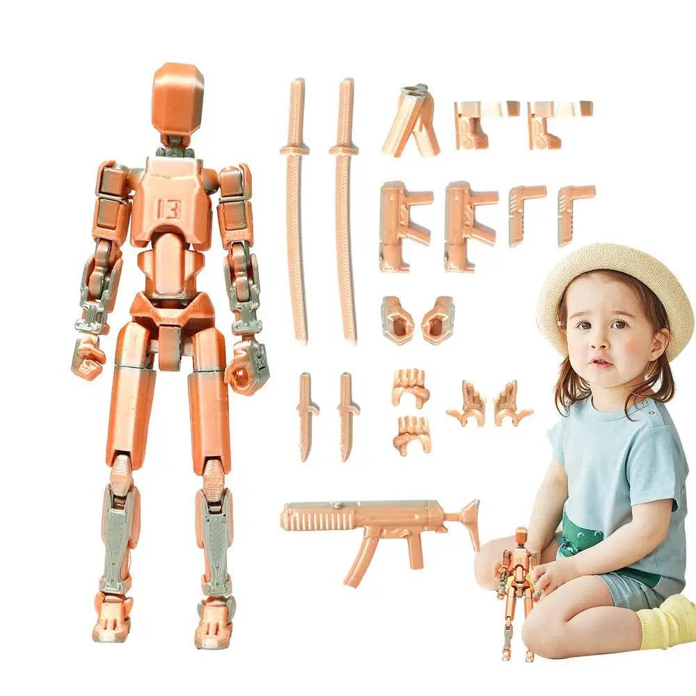 3D Printed Action Figure Full Body Mechanical Multi-Jointed Toy - ToylandEU