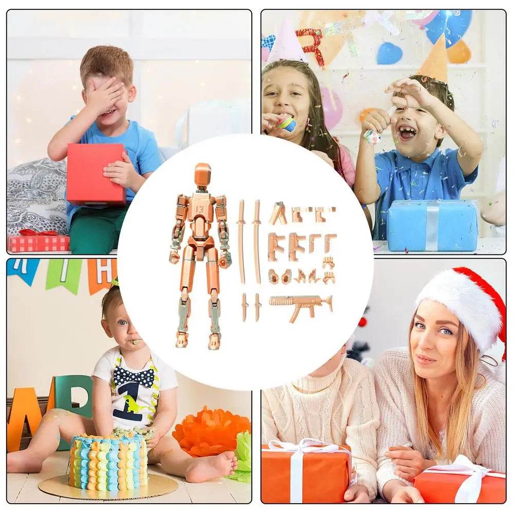 3D Printed Action Figure Full Body Mechanical Multi-Jointed Toy - ToylandEU