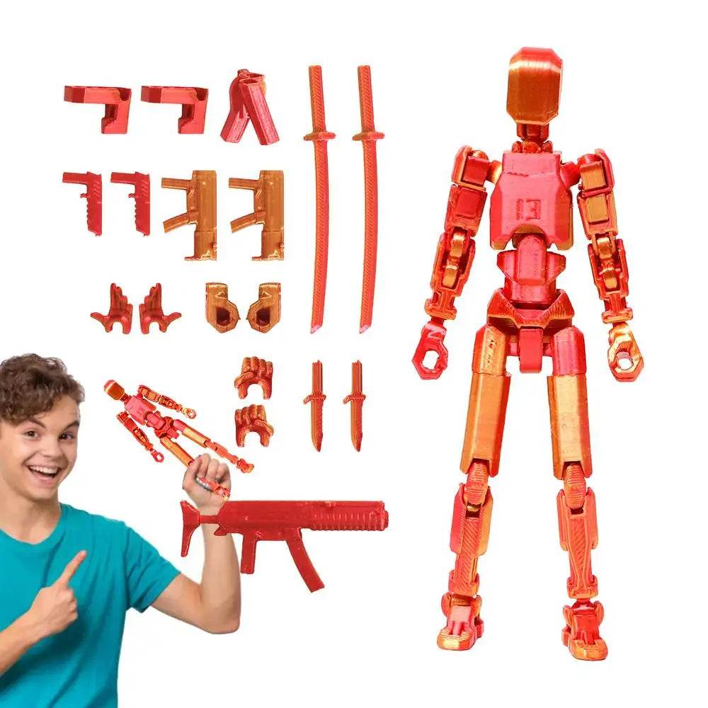 3D Printed Action Figure Full Body Mechanical Multi-Jointed Toy - ToylandEU