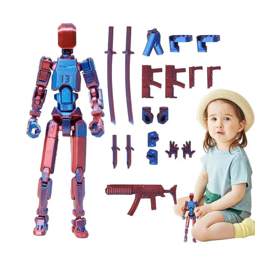 3D Printed Action Figure Full Body Mechanical Multi-Jointed Toy - ToylandEU