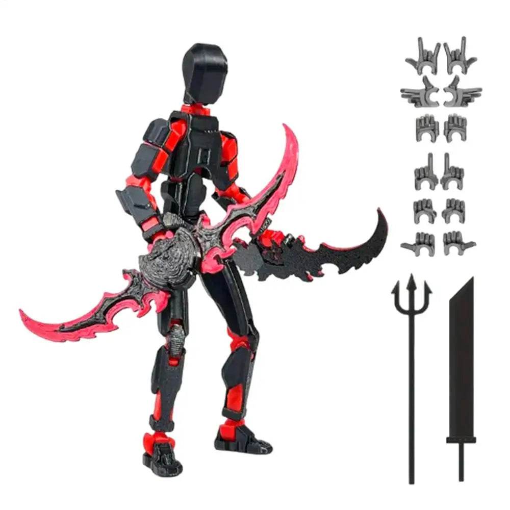 3D Printed Action Figure Full Body Mechanical Multi-Jointed Toy - ToylandEU