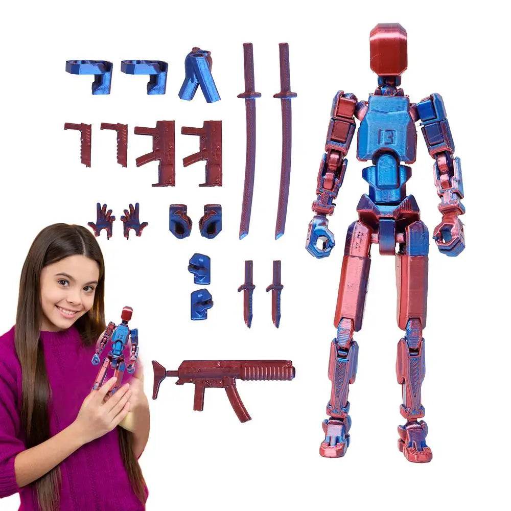 3D Printed Action Figure Full Body Mechanical Multi-Jointed Toy - ToylandEU