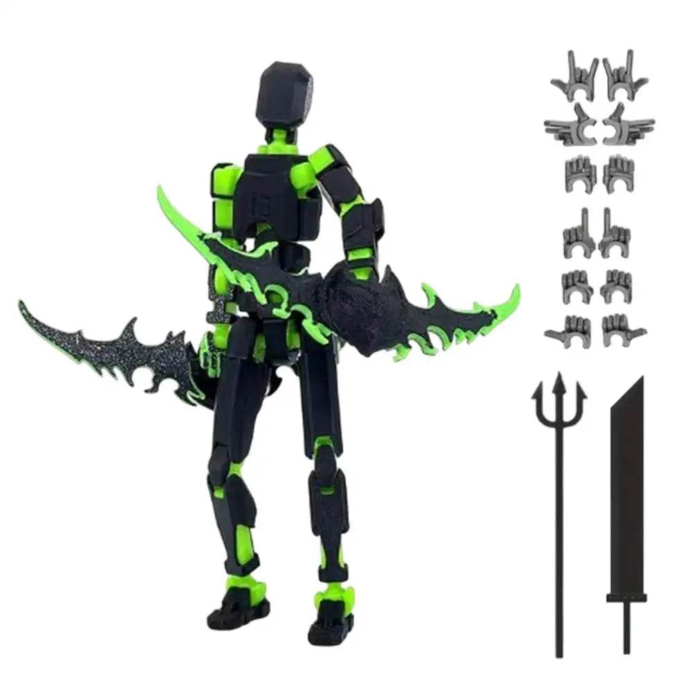3D Printed Action Figure Full Body Mechanical Multi-Jointed Toy - ToylandEU