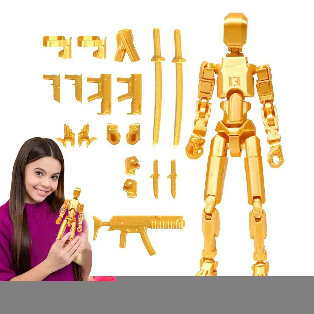 3D Printed Action Figure Full Body Mechanical Multi-Jointed Toy - ToylandEU