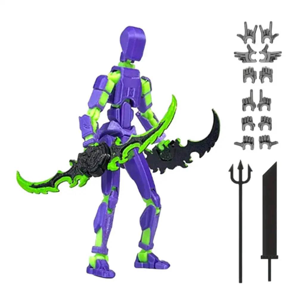3D Printed Action Figure Full Body Mechanical Multi-Jointed Toy - ToylandEU