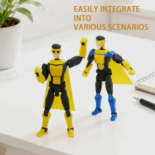  3D Printed Action Figure Movable Blue Invincible T13 -  ToylandEU™