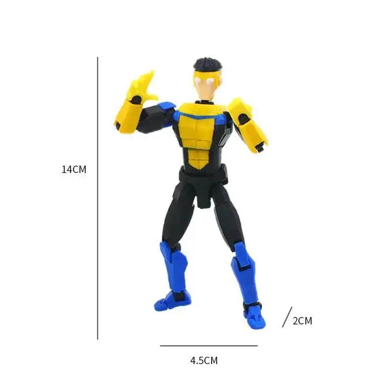  3D Printed Action Figure Movable Blue Invincible T13 -  ToylandEU™