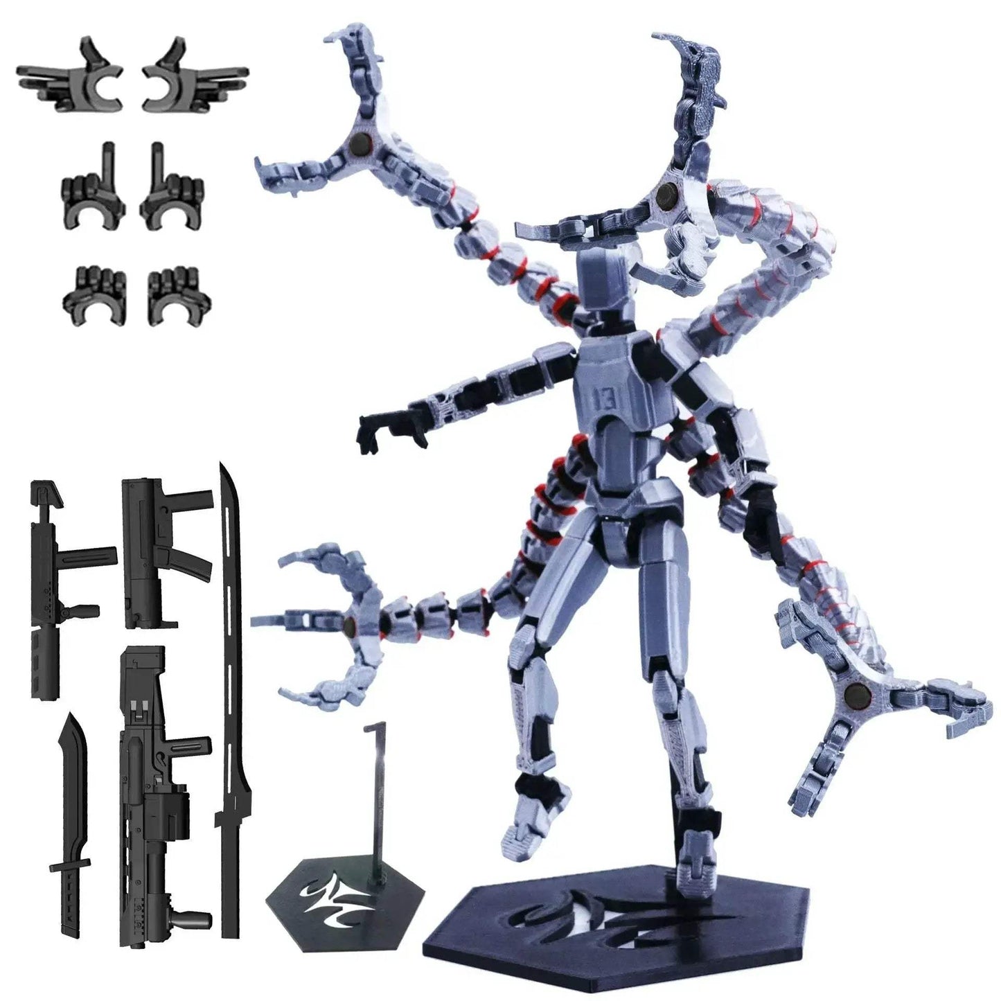 3D Printed Action Figure With Movable Joints Titan 13 - ToylandEU