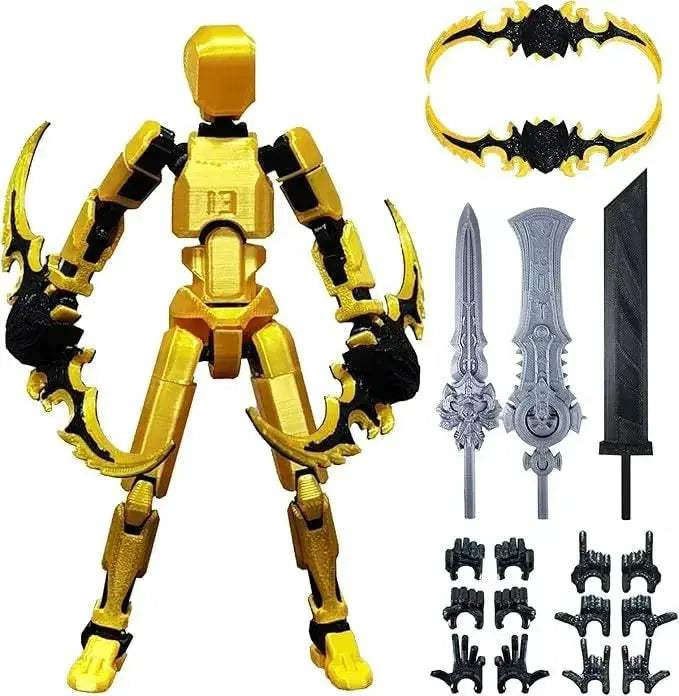 3D Printed Action Figure With Movable Joints Titan 13 - ToylandEU