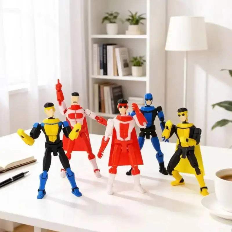 3D Printed Blue Masked Invincible T13 Movable Action Figure - ToylandEU