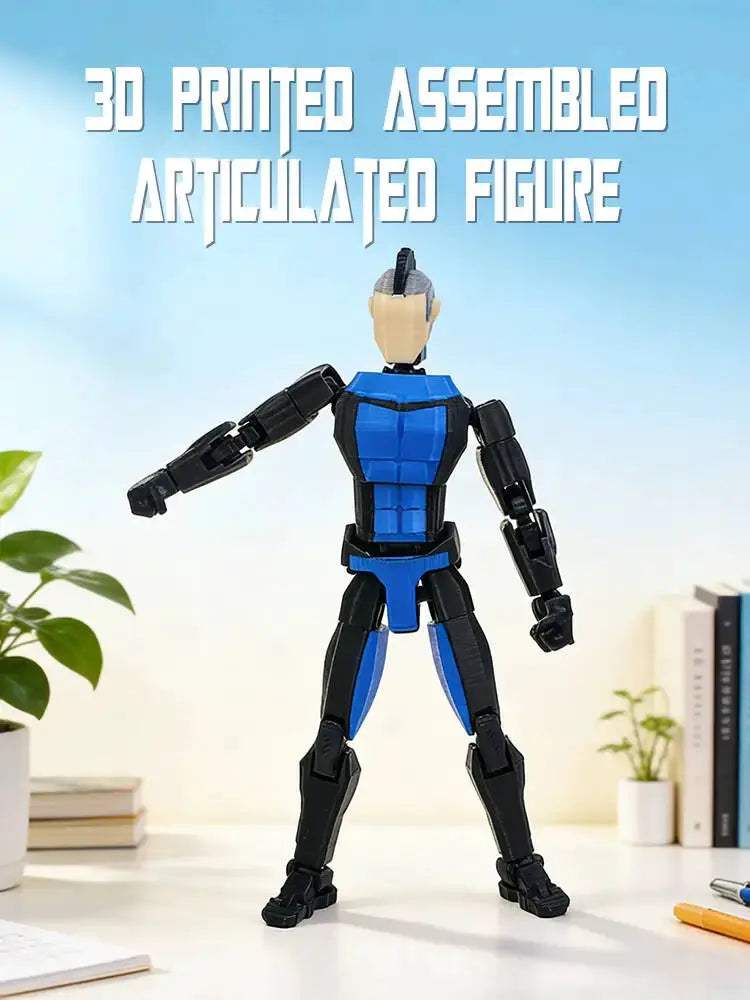 3D Printed Blue Masked Invincible T13 Movable Action Figure - ToylandEU