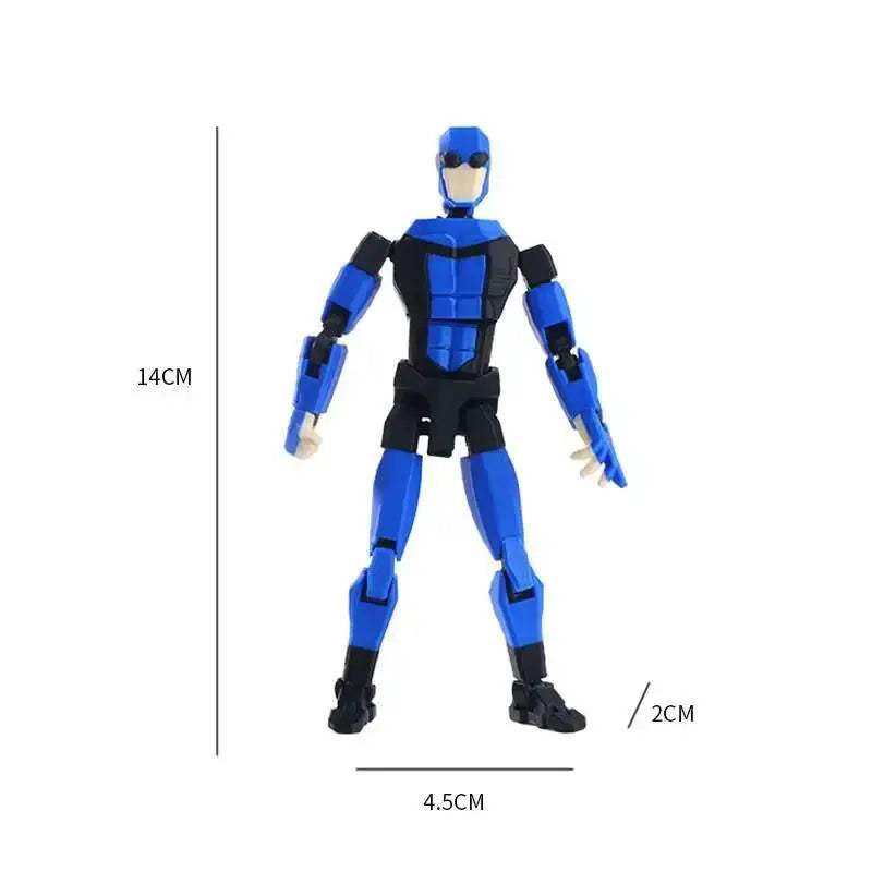 3D Printed Blue Masked Invincible T13 Movable Action Figure - ToylandEU