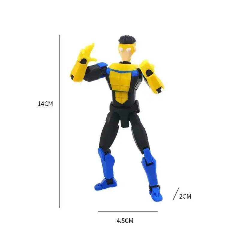 3D Printed Blue Masked Invincible T13 Movable Action Figure - ToylandEU
