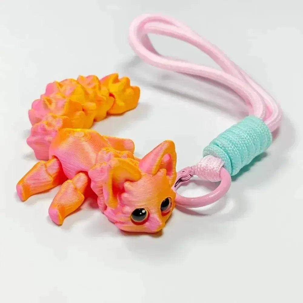  3D Printed Cute Fox Ornament Model with Movable Joints -  ToylandEU™
