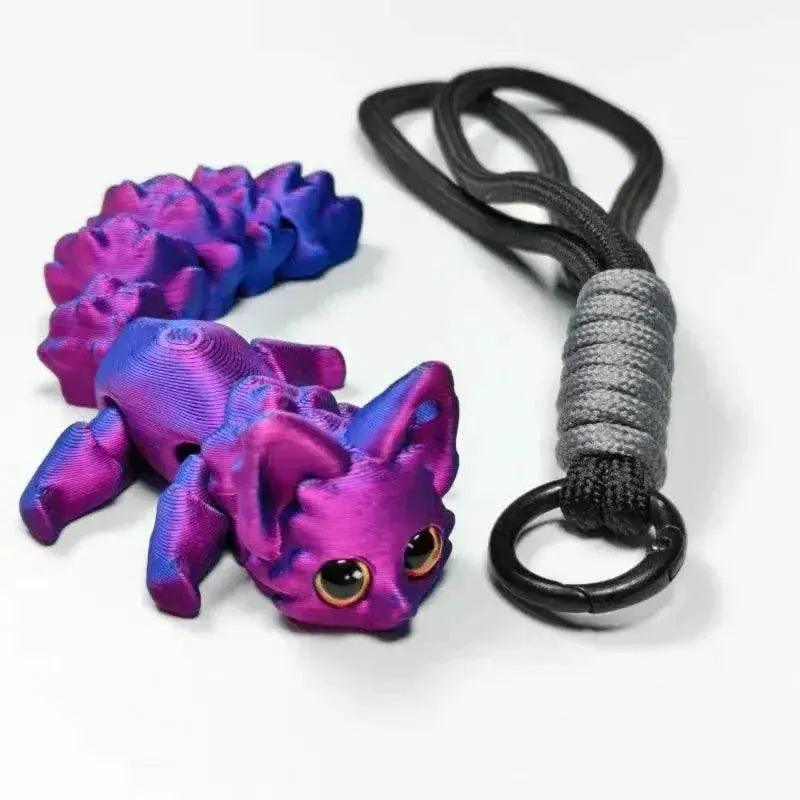  3D Printed Cute Fox Ornament Model with Movable Joints -  ToylandEU™