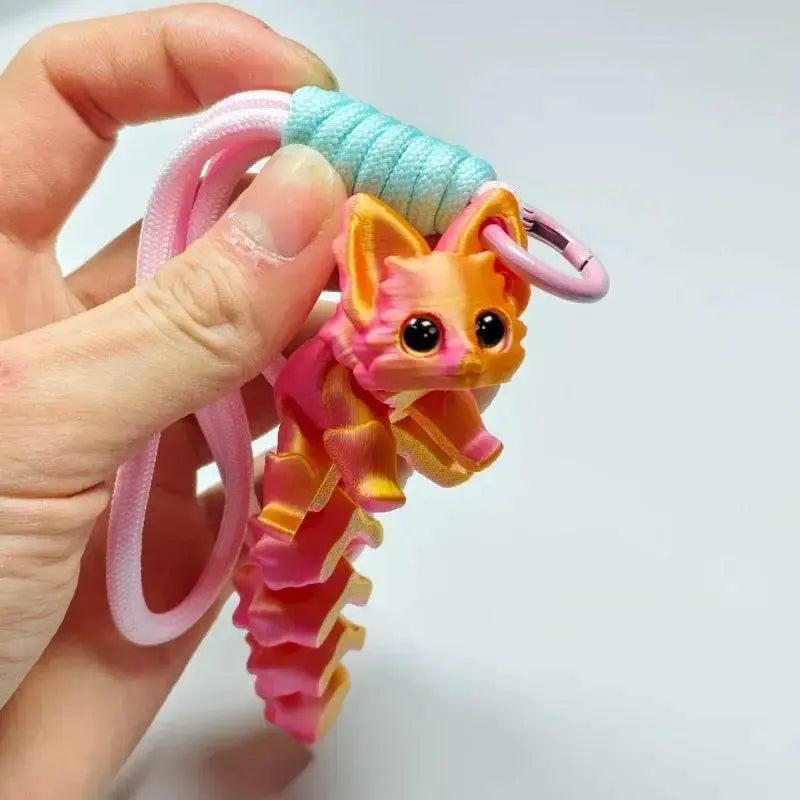  3D Printed Cute Fox Ornament Model with Movable Joints -  ToylandEU™