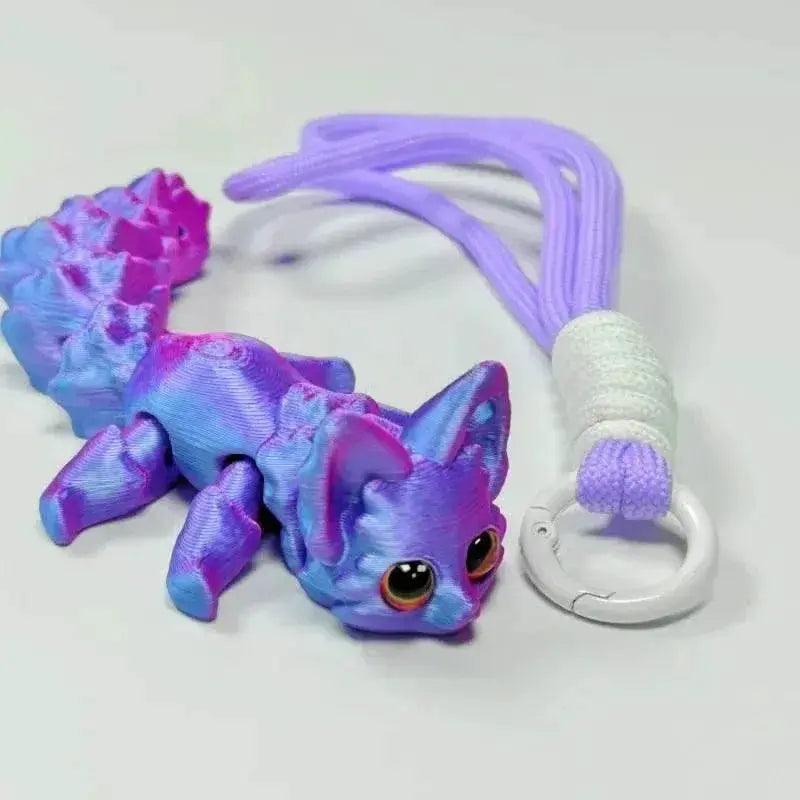  3D Printed Cute Fox Ornament Model with Movable Joints -  ToylandEU™