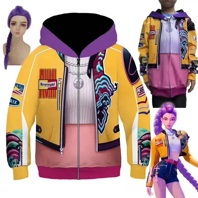 3D Printed Demon Hunter Cosplay Hoodie Unisex Costume - ToylandEU