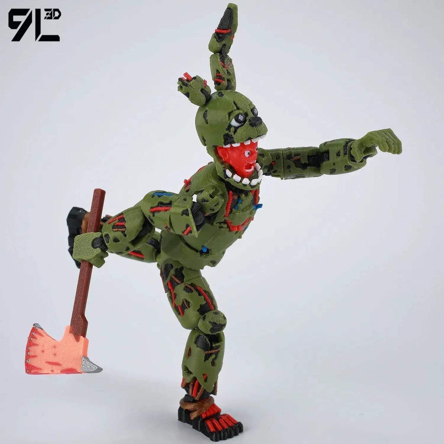 3D Printed FNAF Springtrap Action Figure Collectible - ToylandEU