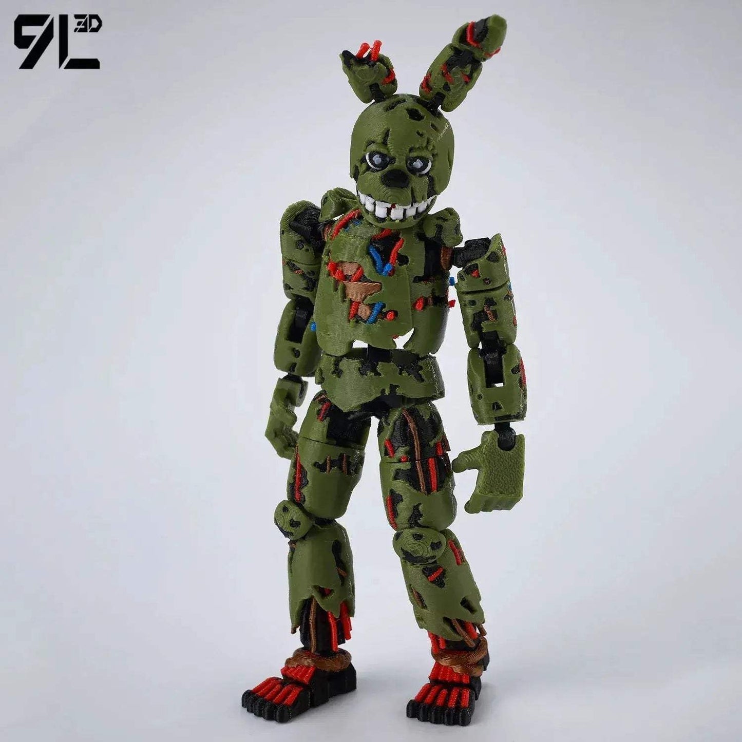3D Printed FNAF Springtrap Action Figure Collectible - ToylandEU