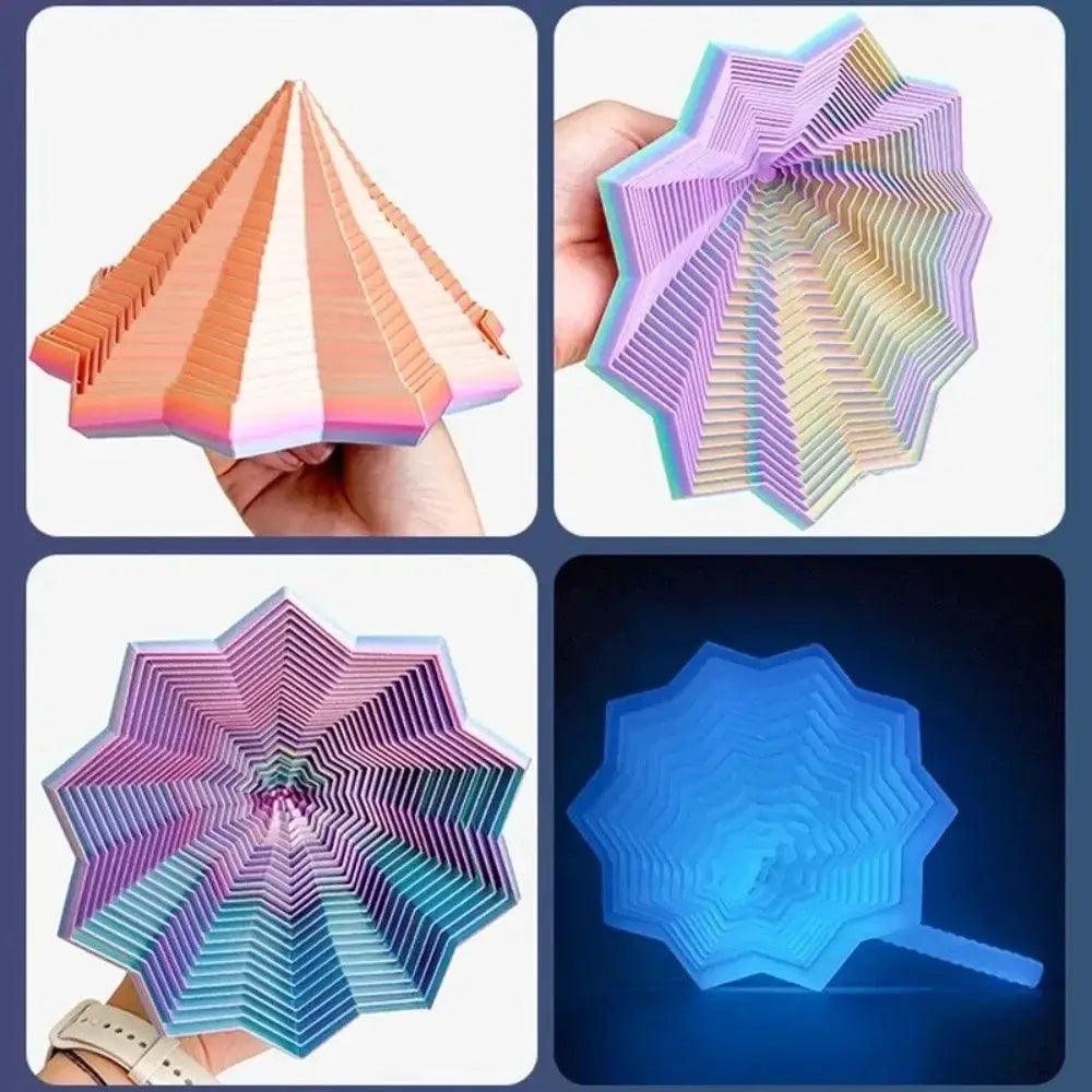  3D Printed Fractal Fidget Star Toy Calming No Battery -  ToylandEU™