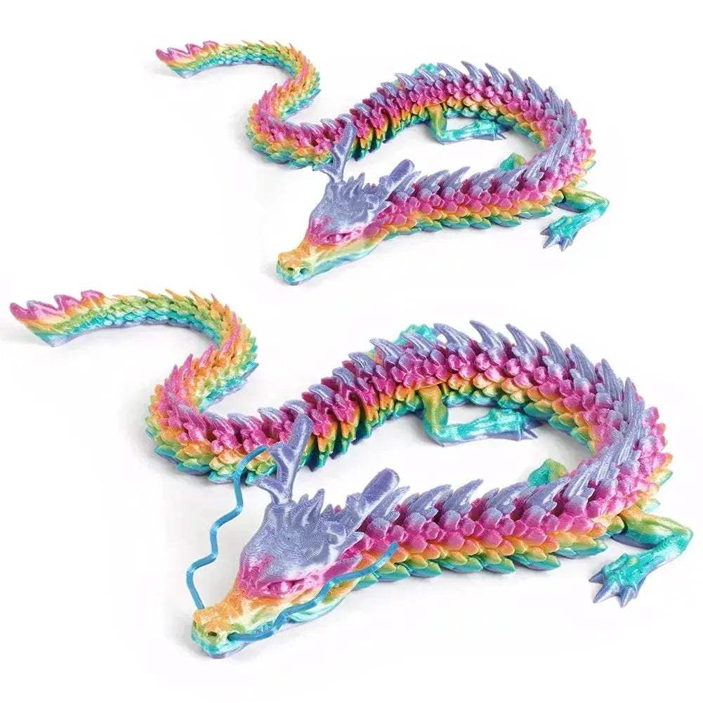 3D Printed Fully Articulated Dragon Ornament Set For Desk Display - ToylandEU