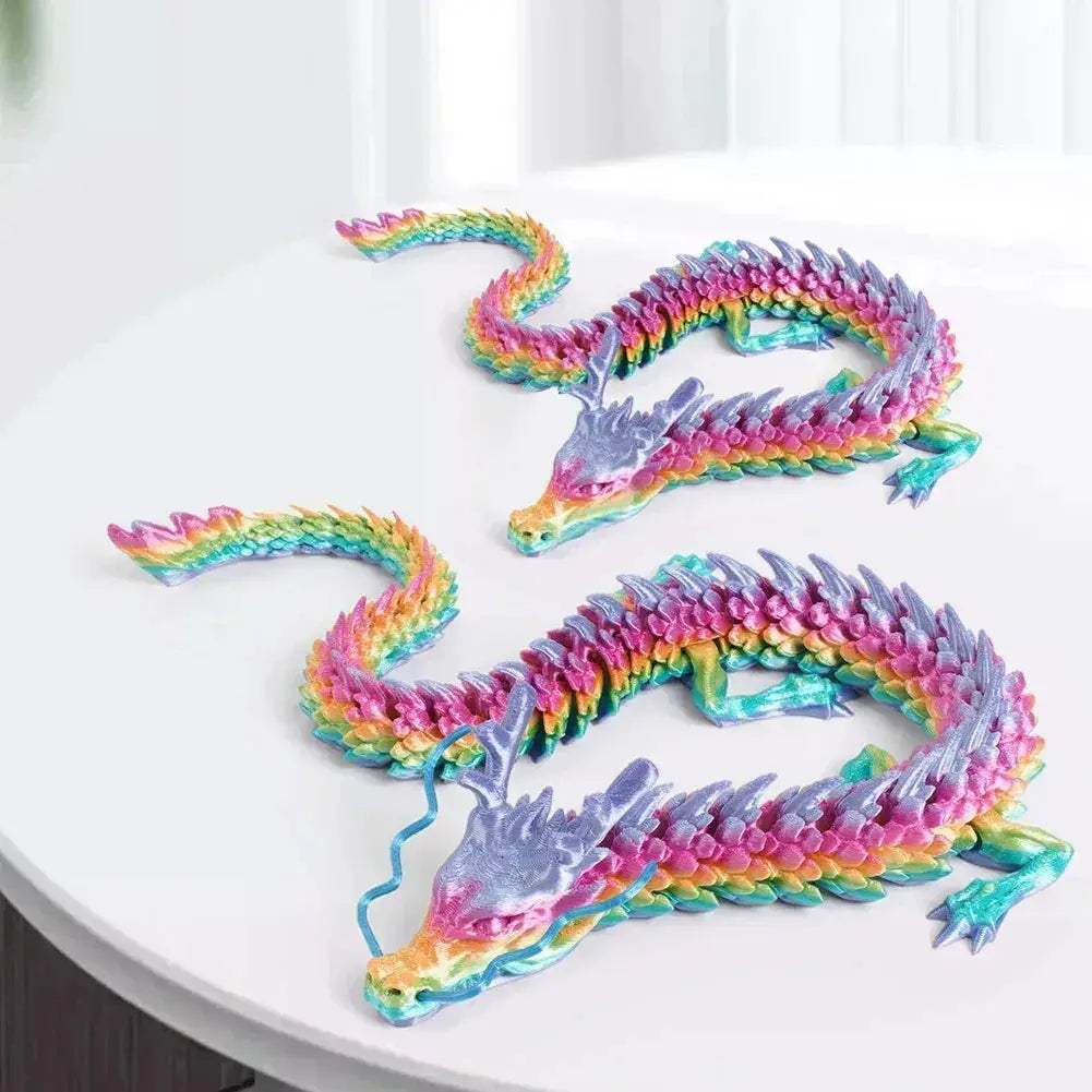 3D Printed Fully Articulated Dragon Ornament Set For Desk Display - ToylandEU