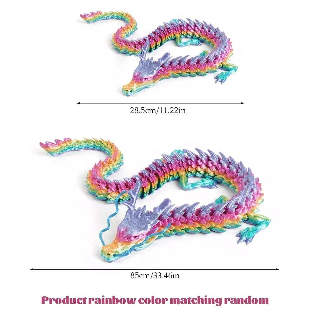 3D Printed Fully Articulated Dragon Ornament Set For Desk Display - ToylandEU
