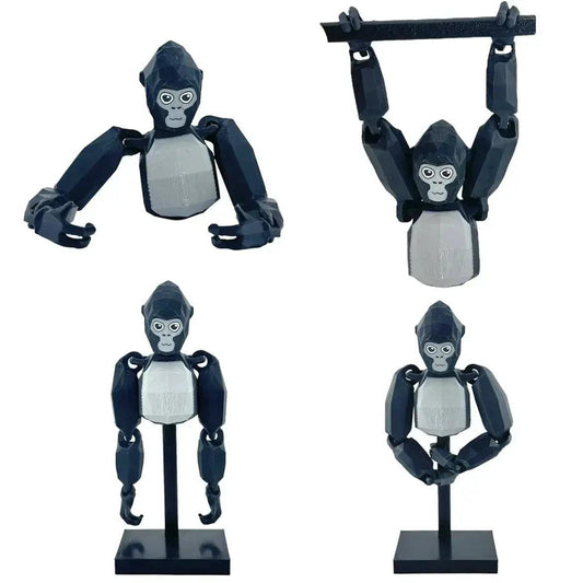  3D Printed Gorilla Monkey Figurines Cute Desktop Decor -  ToylandEU™