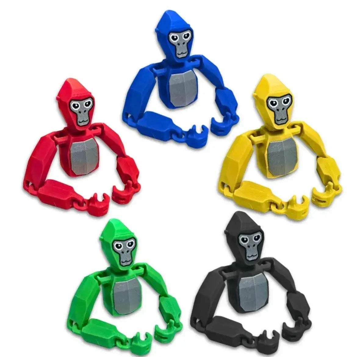 3D Printed Gorilla Monkey Figurines For Cute Desktop Decor - ToylandEU