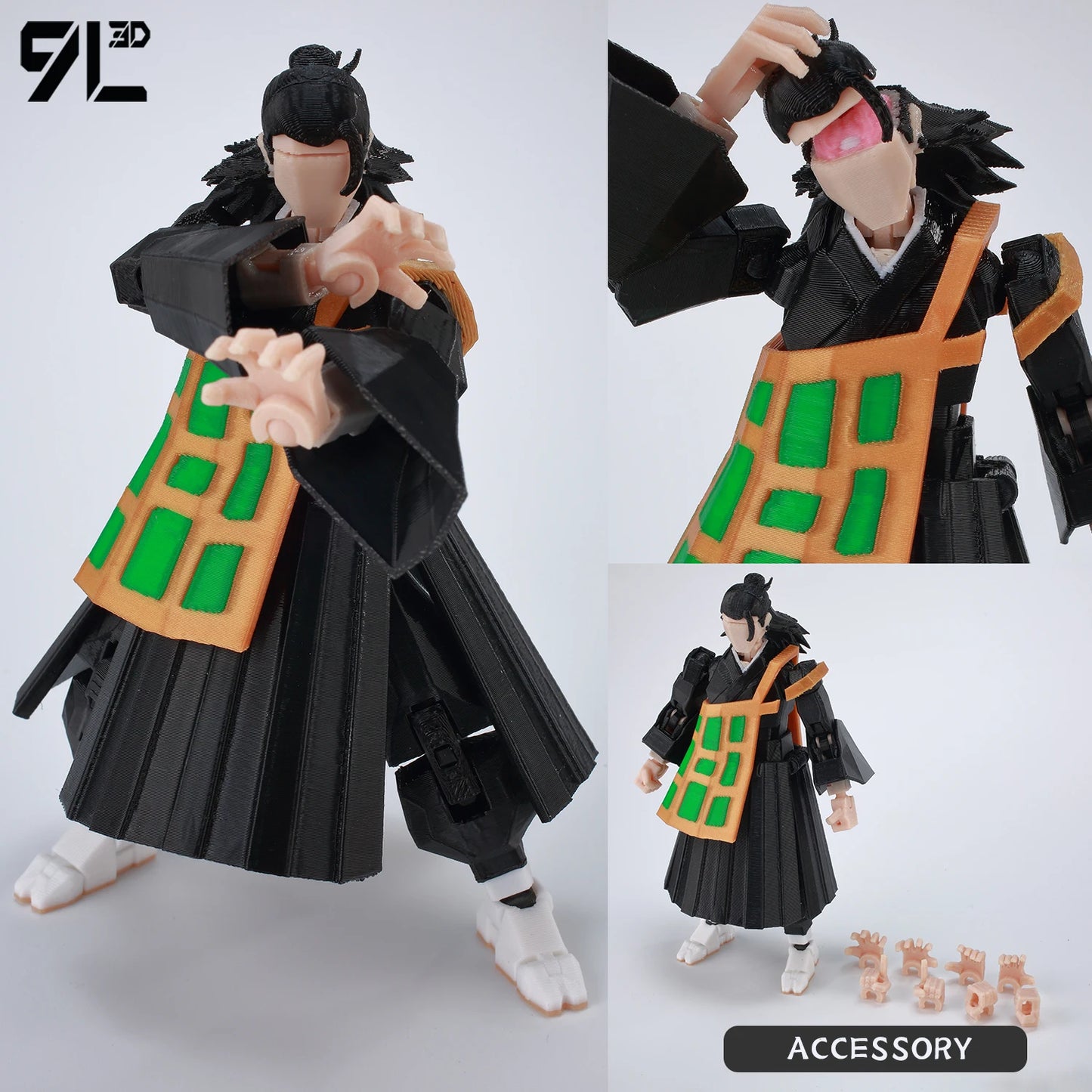 3D Printed Jujutsu Kaisen Action Figures Set With Movable Shapeshift