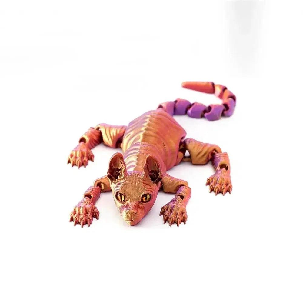  3D Printed Miniature Hairless Cat Model Doll Toy Figurine -  ToylandEU™