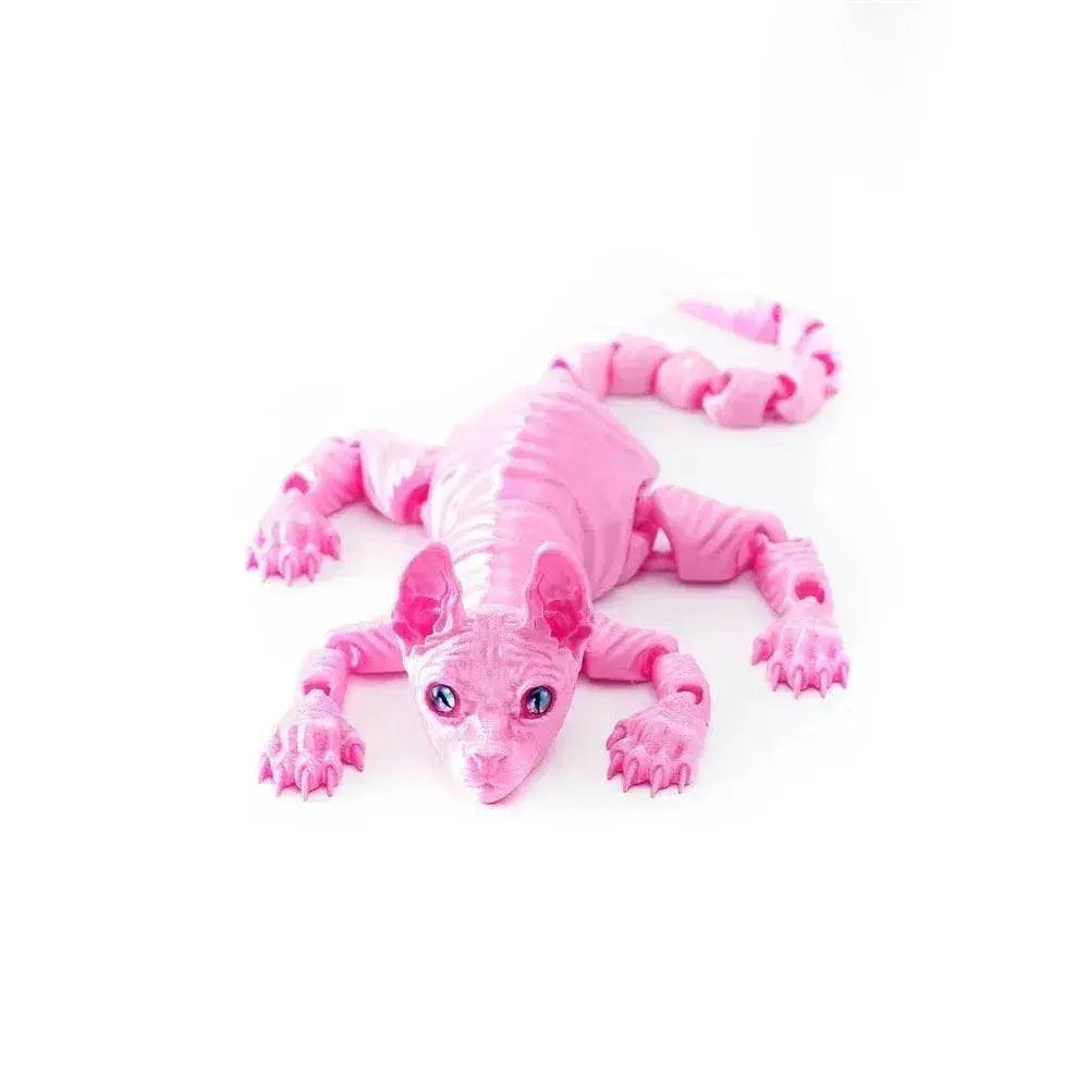  3D Printed Miniature Hairless Cat Model Doll Toy Figurine -  ToylandEU™