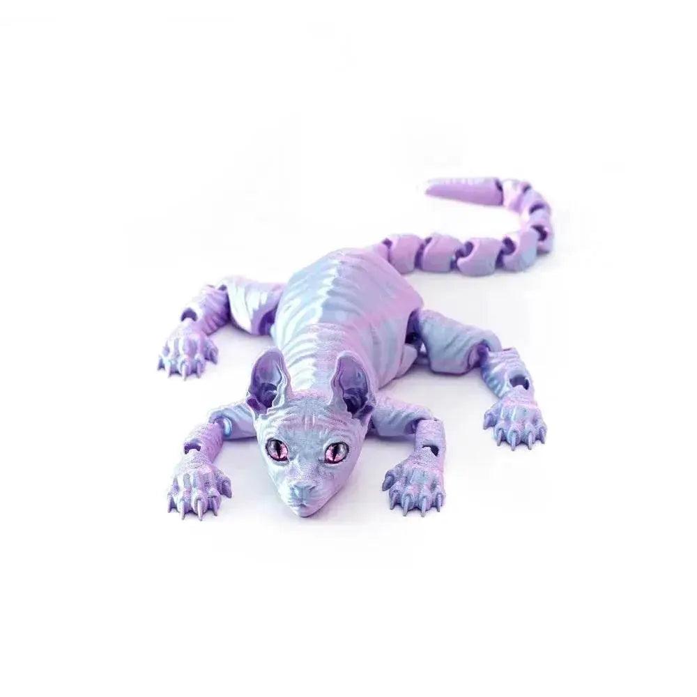  3D Printed Miniature Hairless Cat Model Doll Toy Figurine -  ToylandEU™