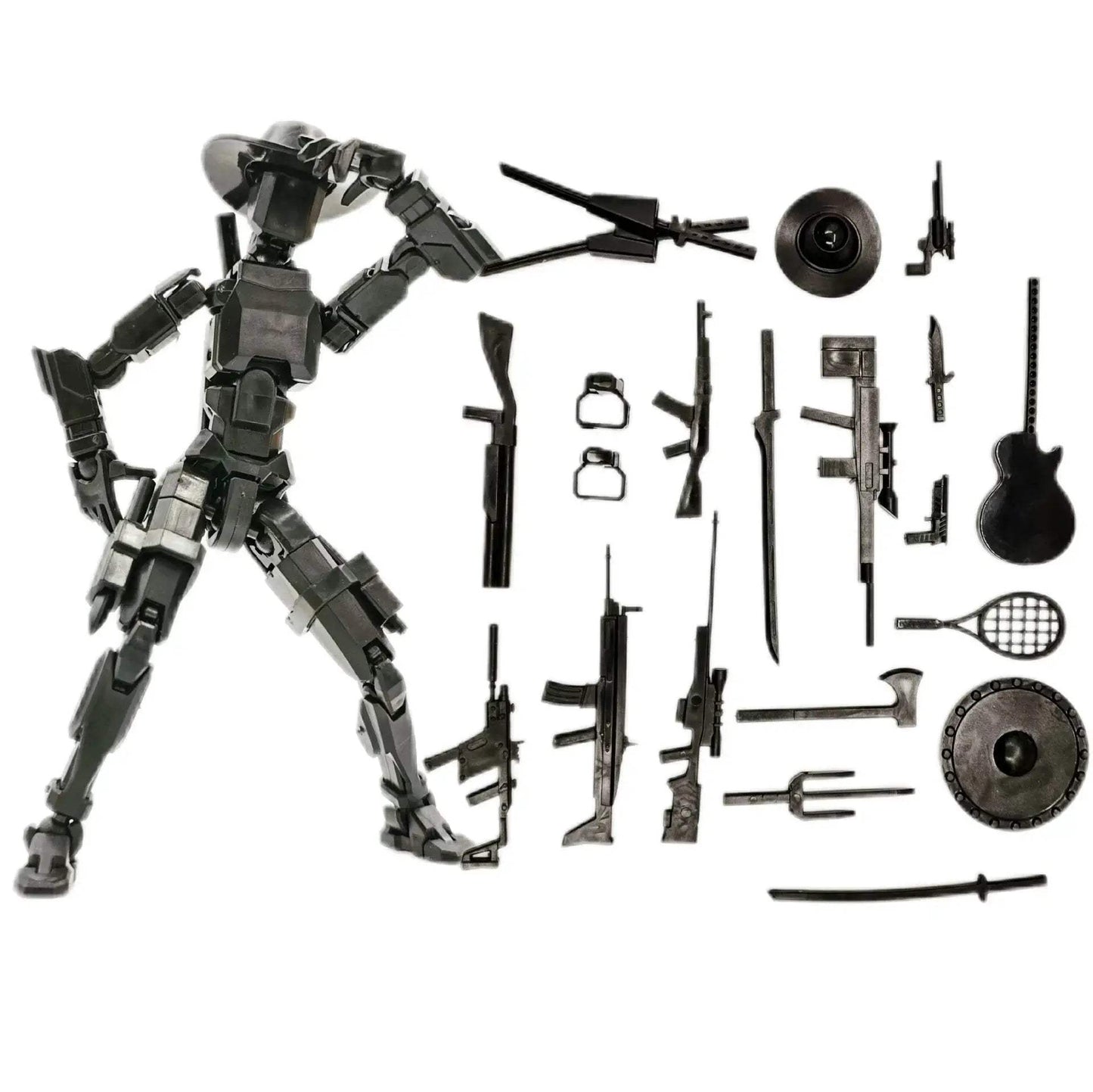3D Printed Movable Action Figures Swordsman Robot Toy - ToylandEU