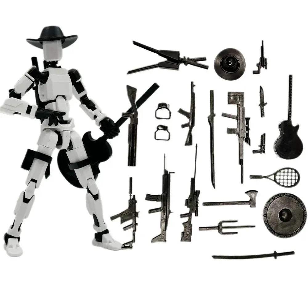 3D Printed Movable Action Figures Swordsman Robot Toy - ToylandEU