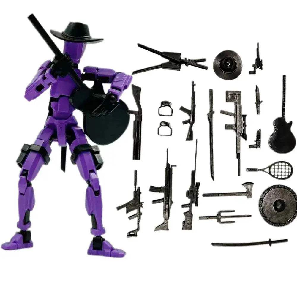 3D Printed Movable Action Figures Swordsman Robot Toy - ToylandEU