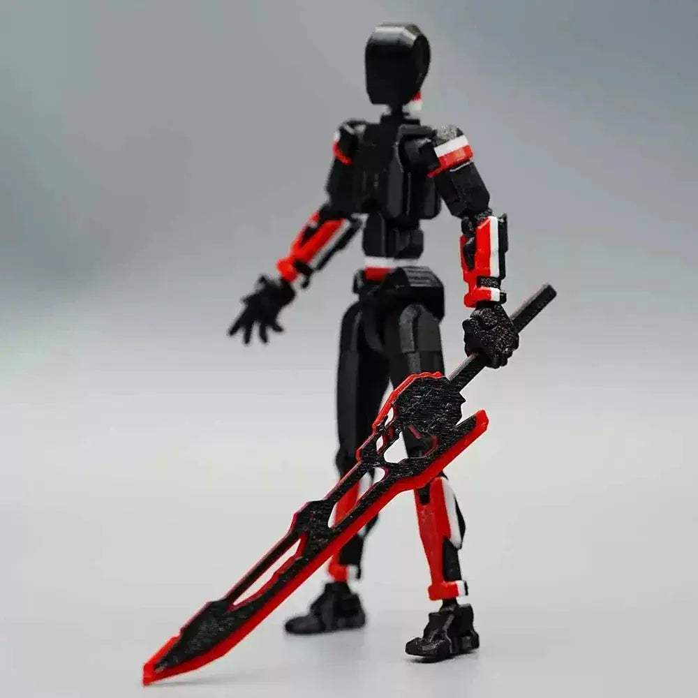 3D Printed Movable Action Figures Swordsman Robot Toy - ToylandEU