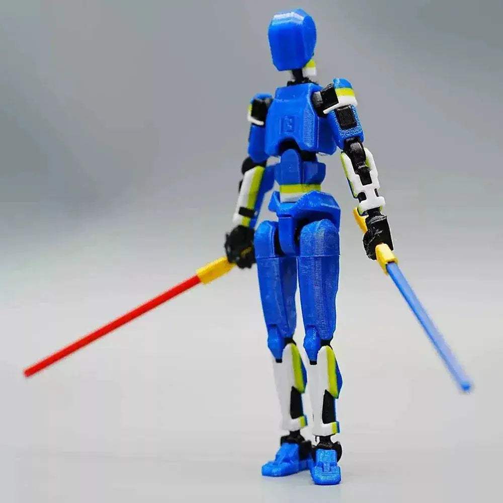 3D Printed Movable Action Figures Swordsman Robot Toy - ToylandEU